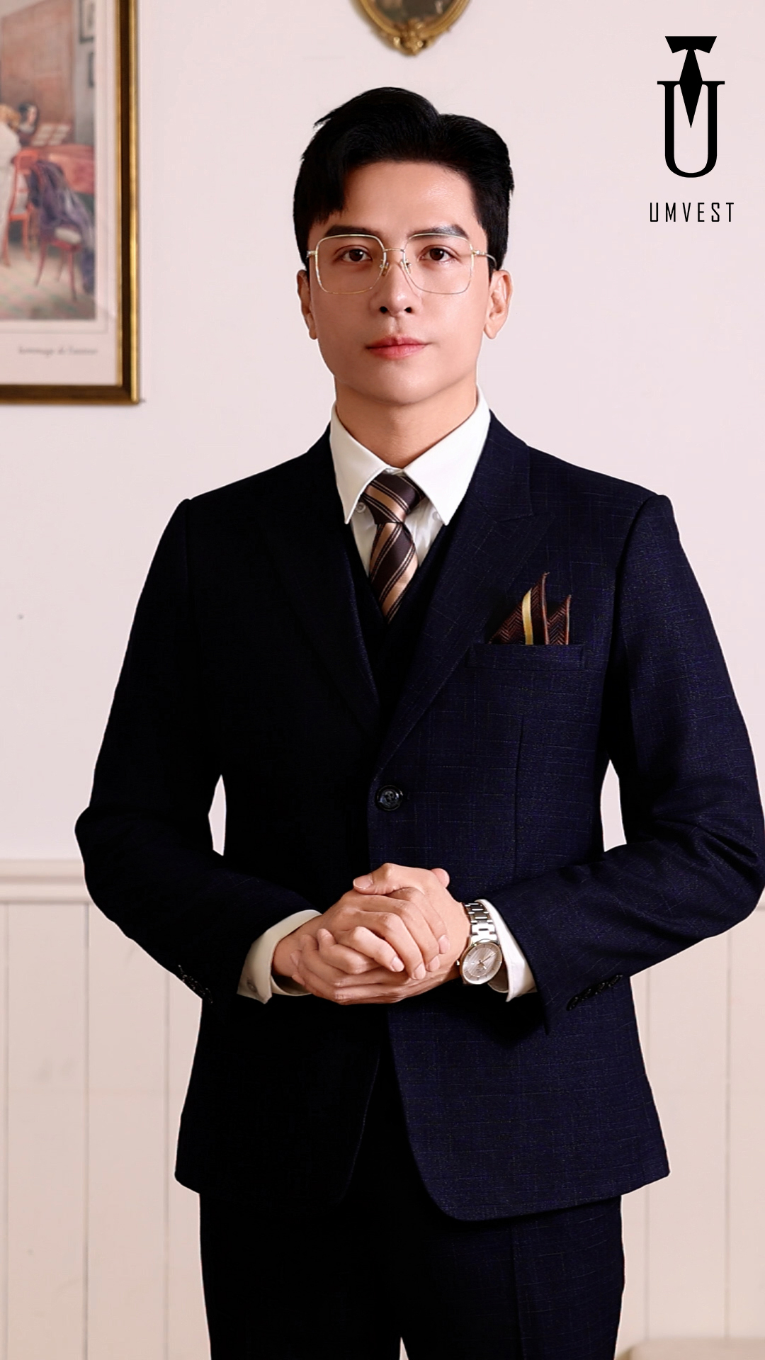 Vest Nam Màu Xanh Đen 01 TPHCM