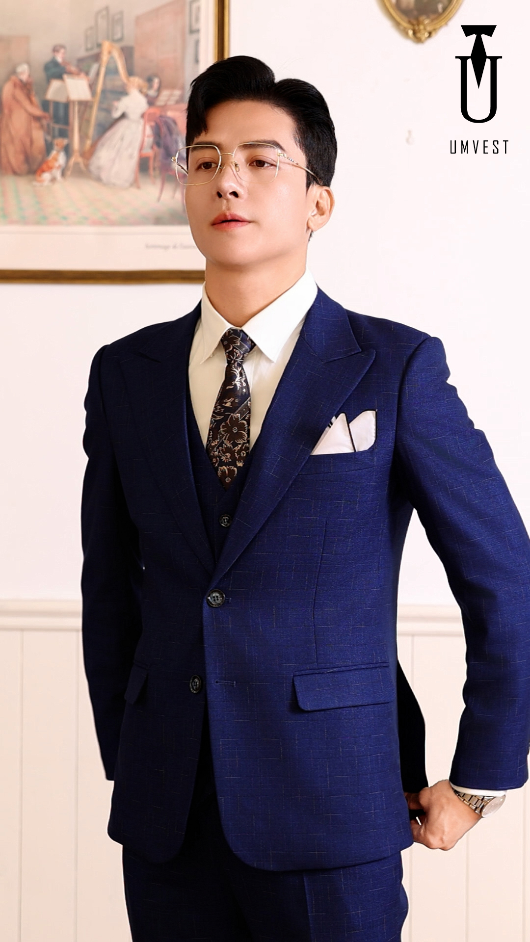 Vest Nam Màu Xanh Dương (Sao chép) - Ảnh 6