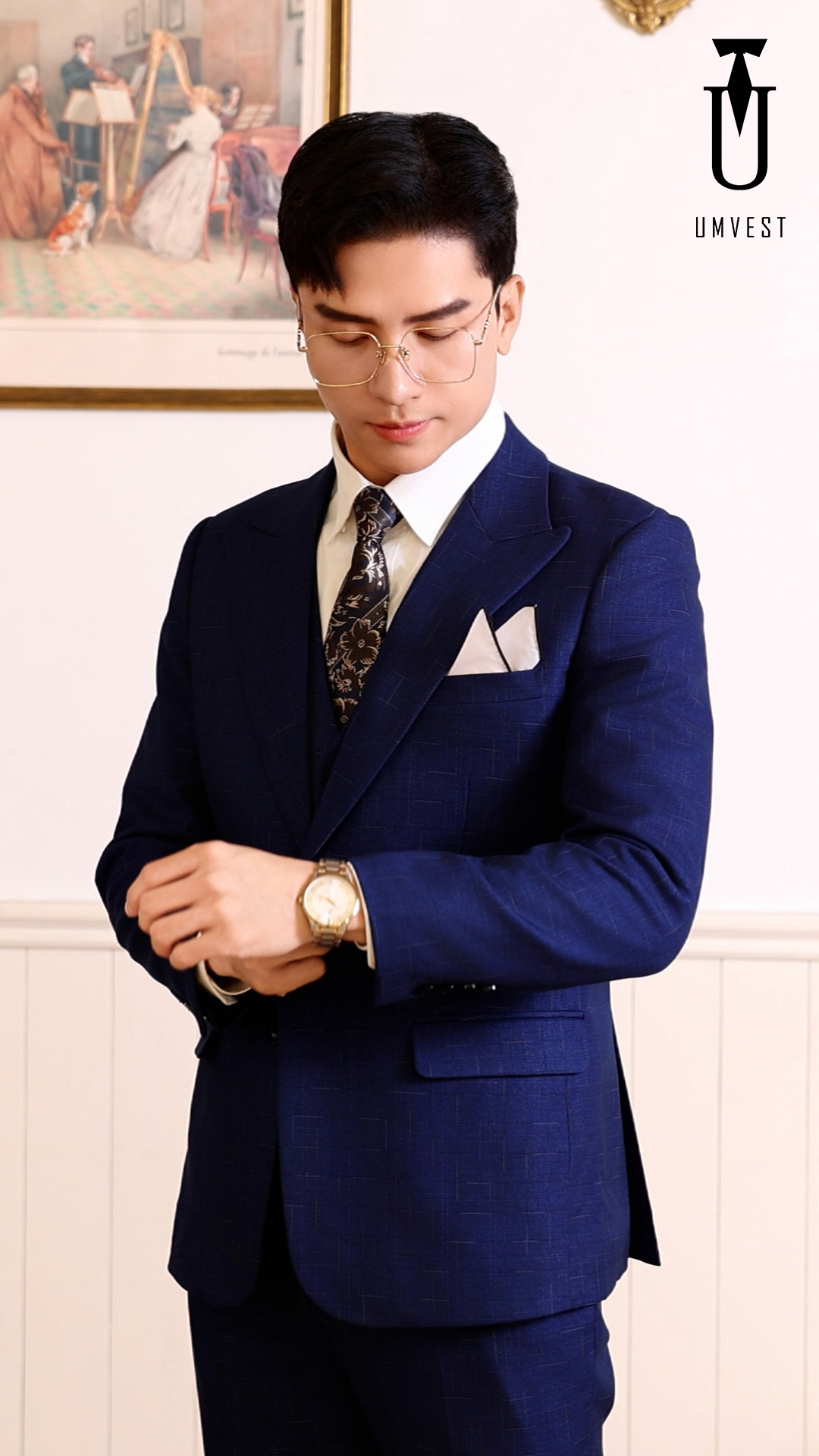 Vest Nam Màu Xanh Dương (Sao chép) - Ảnh 7