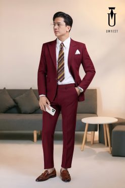 Vest Nam Màu Đỏ Đô