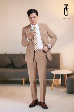 Vest Nam Màu Nâu Nhạt