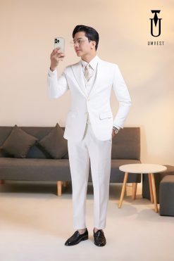 Vest Nam Màu Trắng