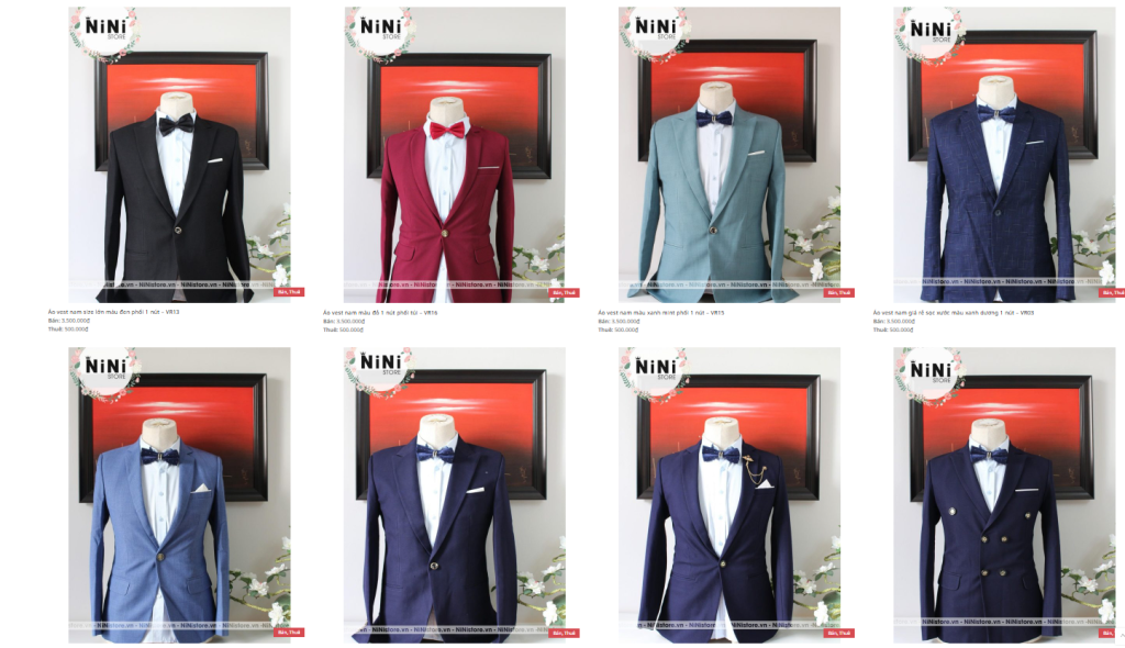 Nini Store – địa chỉ thuê vest nam quận Phú Nhuận nổi bật