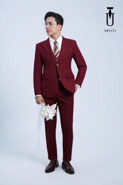 Vest Cưới Đỏ Đô